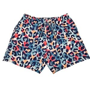 Boardies Men's 5" Inseam Short Cheetah Colorful Large Swim Trunks